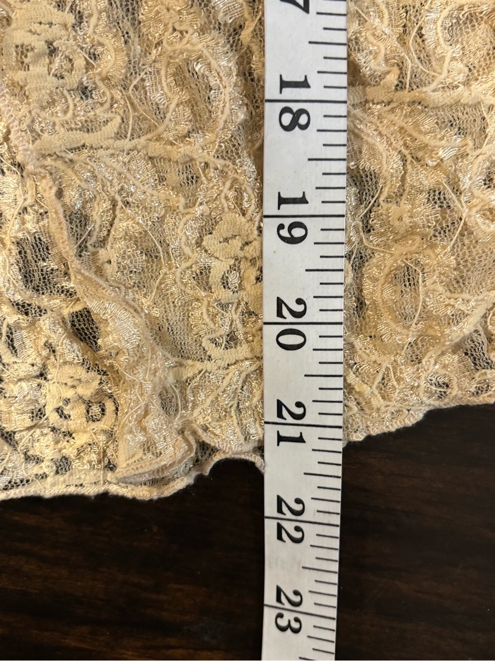 Papillon Blanc Delicate Lace Overlay Cardigan in Light Beige women’s size large - Picture 8 of 9